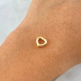 Herraje Silueta Corazón 0.3gr / 8mm Oro Amarillo 18K