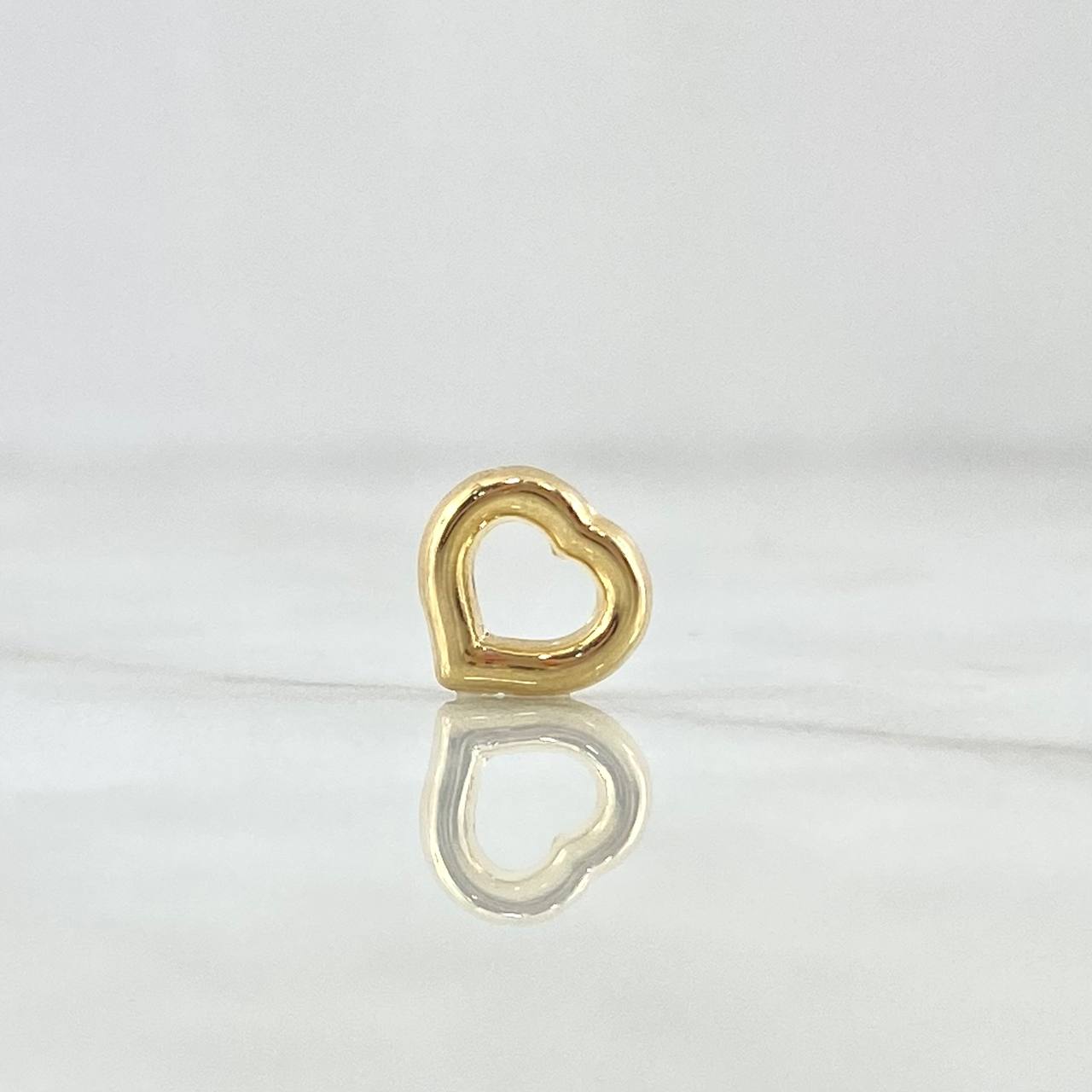 Herraje Silueta Corazón 0.3gr / 8mm Oro Amarillo 18K ©