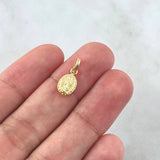 Dije Virgen Guadalupe 0.4gr / 1.6cm / Ovalo Troquelado Oro Amarillo 18K