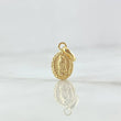 Dije Virgen Guadalupe 0.4gr / 1.6cm / Ovalo Troquelado Oro Amarillo 18K