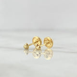 Topos Corazón 0.4gr / 3mm Pequeño Oro Amarillo 18K