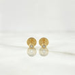 Topos Bisel 0.5gr / 3mm Circon Blanco Oro Amarillo 18K