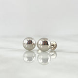 Topos Bola 1.1gr / 8mm Lisa Oro Blanco 18K