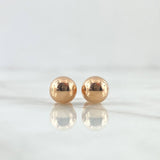 Topos Bola 0.75gr / 7mm Lisa Oro Rosa 18K