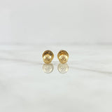 Topos Media Bola 0.45gr / 4mm Diamantado Lineal Oro Amarillo 18K