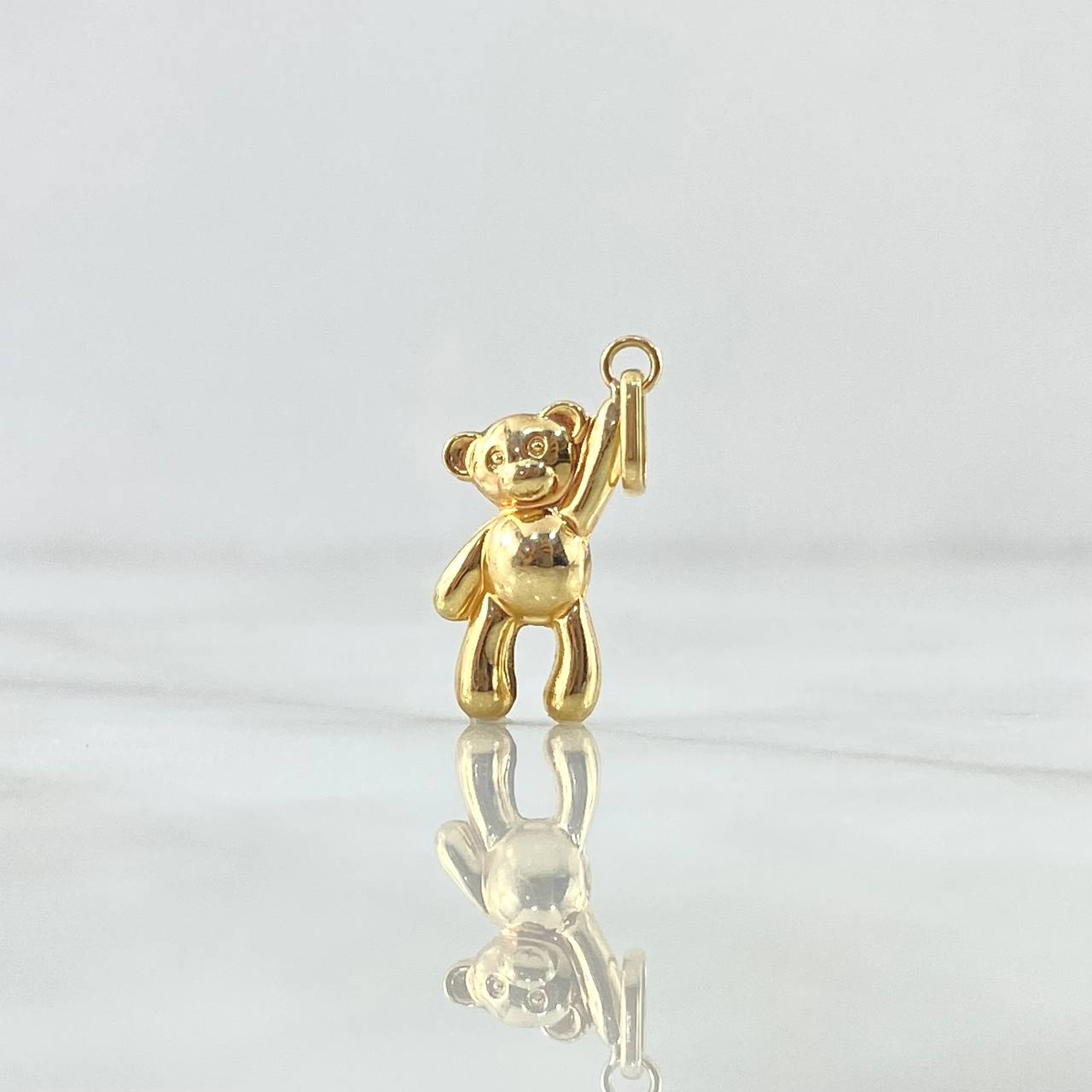 Dije Oso Manito Arriba 0.8gr / 2.2cm / Troquelado Oro Amarillo 18K *