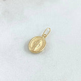 Dije Virgen Milagrosa 0.5gr / 1.8cm / Ovalada Plana Oro Amarillo 18K