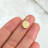 Dije Virgen Milagrosa 0.5gr / 1.8cm / Lisa Oro Amarillo 18K ©