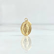 Dije Virgen Milagrosa 0.65gr / 1.8cm / Ovalada Plana Oro Amarillo 18K