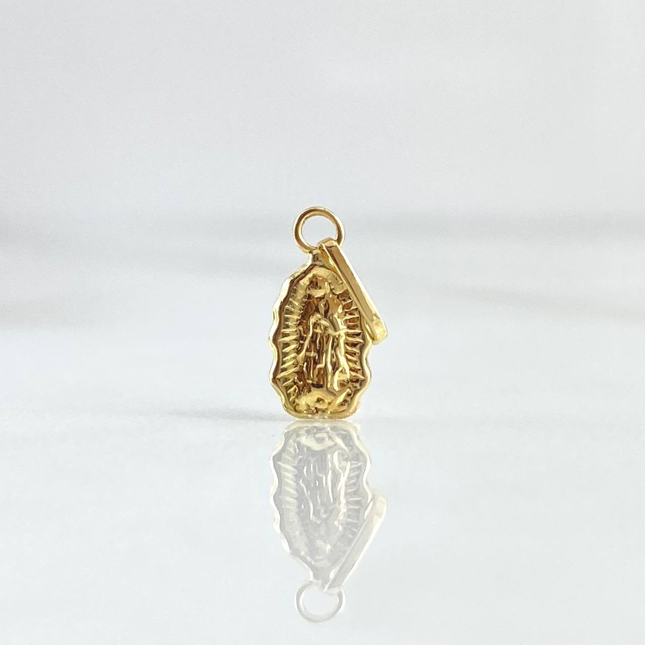 Dije Virgen Guadalupe 0.3gr / 1.5cm / Silueta Troquelada Oro Amarillo 18K