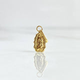 Dije Virgen Guadalupe 0.3gr / 1.5cm / Silueta Troquelada Oro Amarillo 18K