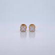 Topos Trebol VCyA 0.7gr / Electroestatico Blanco Oro Amarillo 18K $