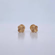 Topos Trebol VCyA 0.6gr / Diamantados Oro Amarillo 18K $