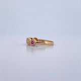 Anillo Churumbela Tupida 2.05gr / T6 1/2 / Circones Colores Oro Amarillo 18K &