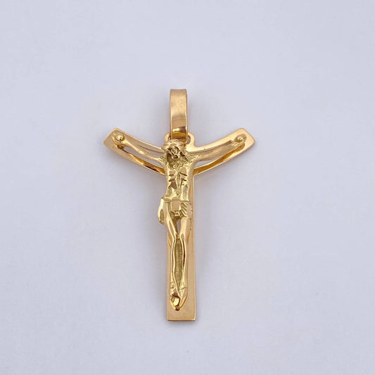 Dije Cruz Cristo 5.65gr / 4.2cm / Oro Amarillo 18K &