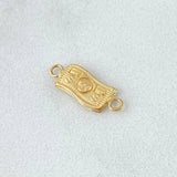 Herraje Dolar 0.4gr / 1.5cm / Liso Oro Amarillo 18K