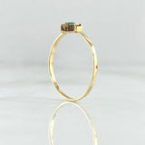 Anillo Estrella 0.95gr / T6 1/2 / Esmeralda 5 Pts Oro Amarillo 18K (Joya)