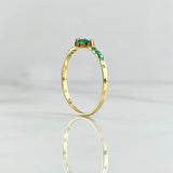 Anillo Trebol Destello 1.45gr / T7 1/4 / Esmeraldas 18Pts Oro Amarillo 18K (Joya)