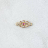 Herraje Ojo Turco 0.5gr / 1.4cm / Circones Blancos Fucsia Oro Amarillo 18K *