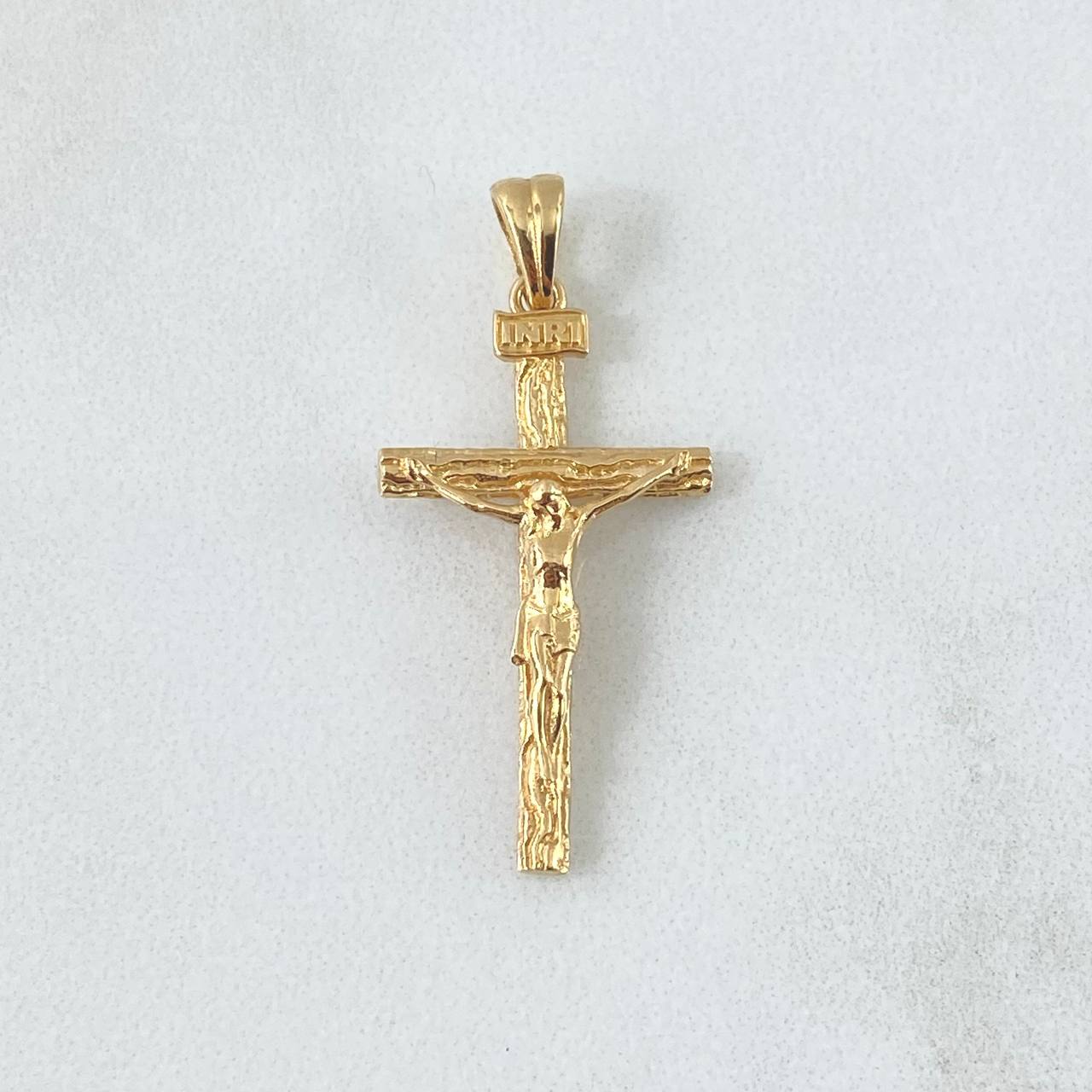 Dije Cruz Cristo Olivo 2.5gr / 3.5cm / Oro Amarillo 18K ©