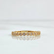 Anillo Churumbela Puntos 1.45gr / T5 1/2 / Circones Blancos Oro Amarillo 18K *