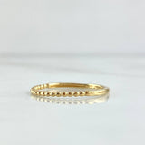 Anillo Burbujas Parciales 1.1gr / T7 1/4 / Oro Amarillo 18K *