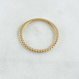 Anillo Burbujas Parciales 1.1gr / T7 1/4 / Oro Amarillo 18K *