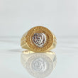 Anillo Leon Tribal 8.85gr / T10 1/2 / Dos Oros Amarillo Blanco 18K