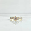 Anillo Solitario Puntual 2.65gr / T6 / Circones Blancos Oro Amarillo 18K *