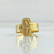 Anillo Cruz Cristo 1.35gr / T5 / Oro Amarillo 18K *