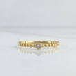 Anillo Solitario Esferas 1.75gr / T7 1/2 / Circon Blanco Oro Amarillo 18K *