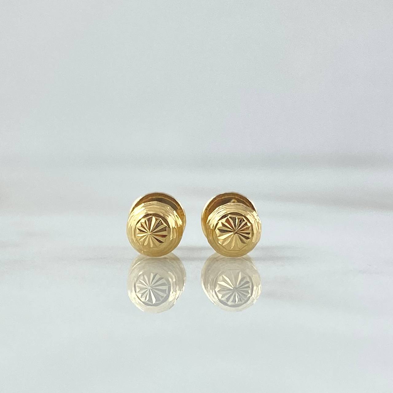 Topos Media Bola 0.6gr / 5mm Diamantado Lineal Oro Amarillo 18K ©