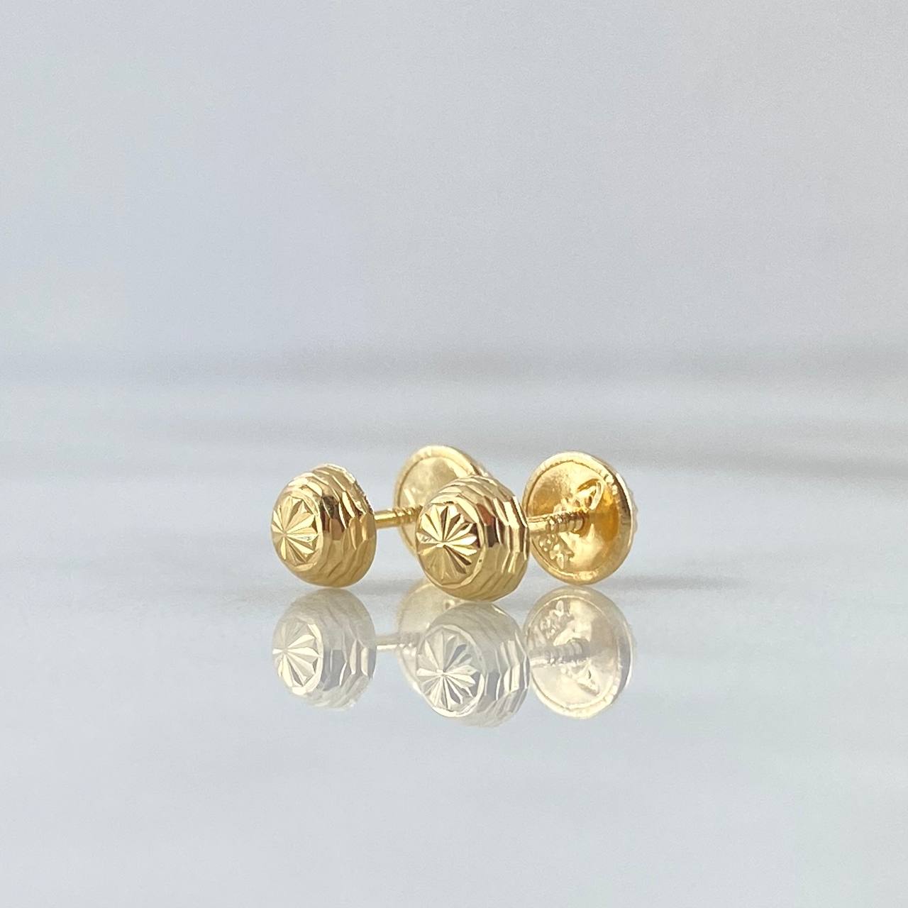 Topos Media Bola 0.6gr / 5mm Diamantado Lineal Oro Amarillo 18K ©