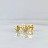 Topos Media Bola 0.6gr / 5mm Diamantado Lineal Oro Amarillo 18K ©