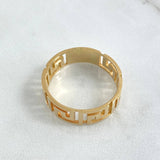 Anillo Tribal 5.4gr / T10 3/4 / Oro Amarillo 18K