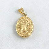 Dije Virgen Guadalupe 1.95gr / 3.4cm / Ovalo Troquelado Oro Amarillo 18K