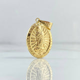 Dije Virgen Guadalupe 1.95gr / 3.4cm / Ovalo Troquelado Oro Amarillo 18K