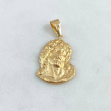 Dije Rostro Jesús 2.2gr / 3.6cm / Liso Oro Amarillo 18K