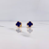 Topos Trebol VCyA 1.5gr / Electroestatico Morado Oro Amarillo 18K &