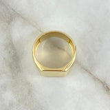 Fabricacion Bajo Pedido Anillo Placa 13gr / Oro Amarillo 18K