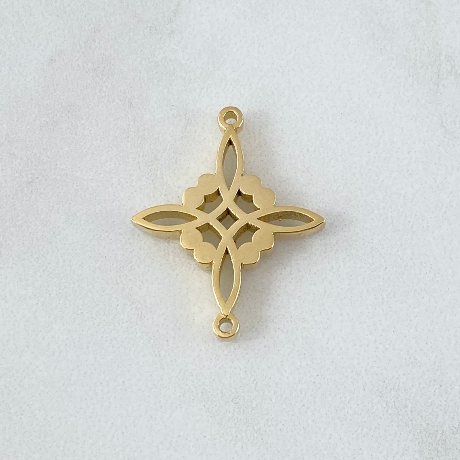 Fabricacion Bajo Pedido Herraje Estrella Floreada 5gr / Oro Amarillo 18K