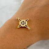 Fabricacion Bajo Pedido Herraje Estrella Floreada 5gr / Oro Amarillo 18K