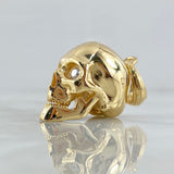 Fabricacion Bajo Pedido Dije Calavera 30gr / Circones Blancos Oro Amarillo 18K