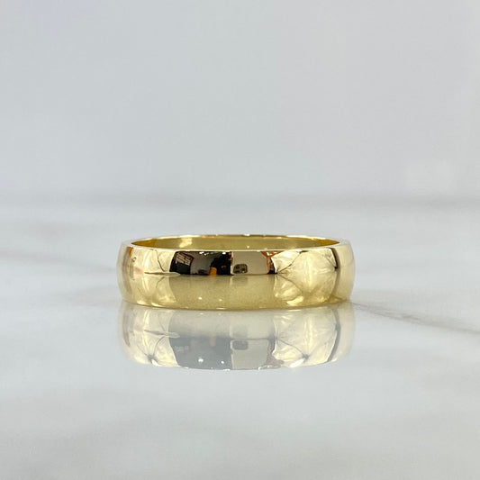 Fabricacion Bajo Pedido Anillo Argolla Lisa Matrimonio 5gr / Oro Amarillo 18K