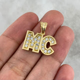 Fabricacion Bajo Pedido Dije De Letras Tupidos 8gr / Oro Amarillo 18K