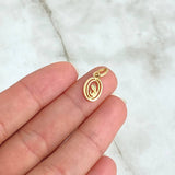 Dije Virgen Maria Silueta 0.6gr / 1.8cm / Doble Marco Oro Amarillo 18K