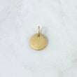 Dije Placa Circular 0.9gr / 1.7cm / Lisa Oro Amarillo 18K