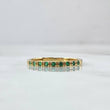 Anillo Churumbela 1.65gr / T8 / Circones Verdes Oro Amarillo 18K