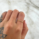 Anillo Trenzado 1.2gr / T4 3/4 / Grueso Oro Amarillo 18K