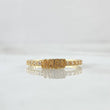 Anillo Amen 1.75gr / T6 3/4 / Circones Blancos Oro Amarillo 18K